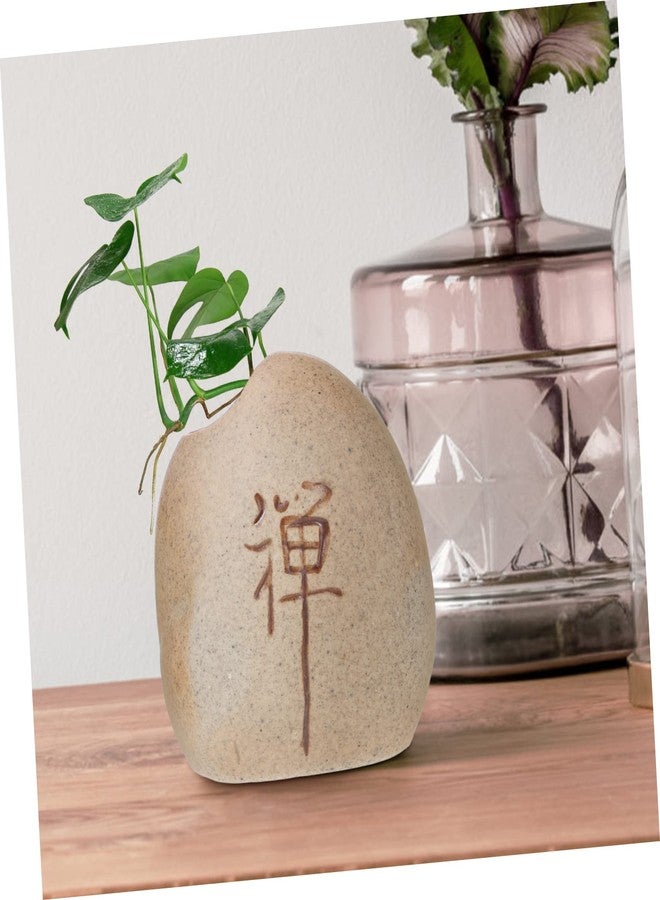 MERRYHAPY Small Ceramic Vase Set of 3 for Home Decor Tabletop Ornament Japanese Style Flower Arrangement Container Stable Flat Bottom Mini Plant Vase - Image 2